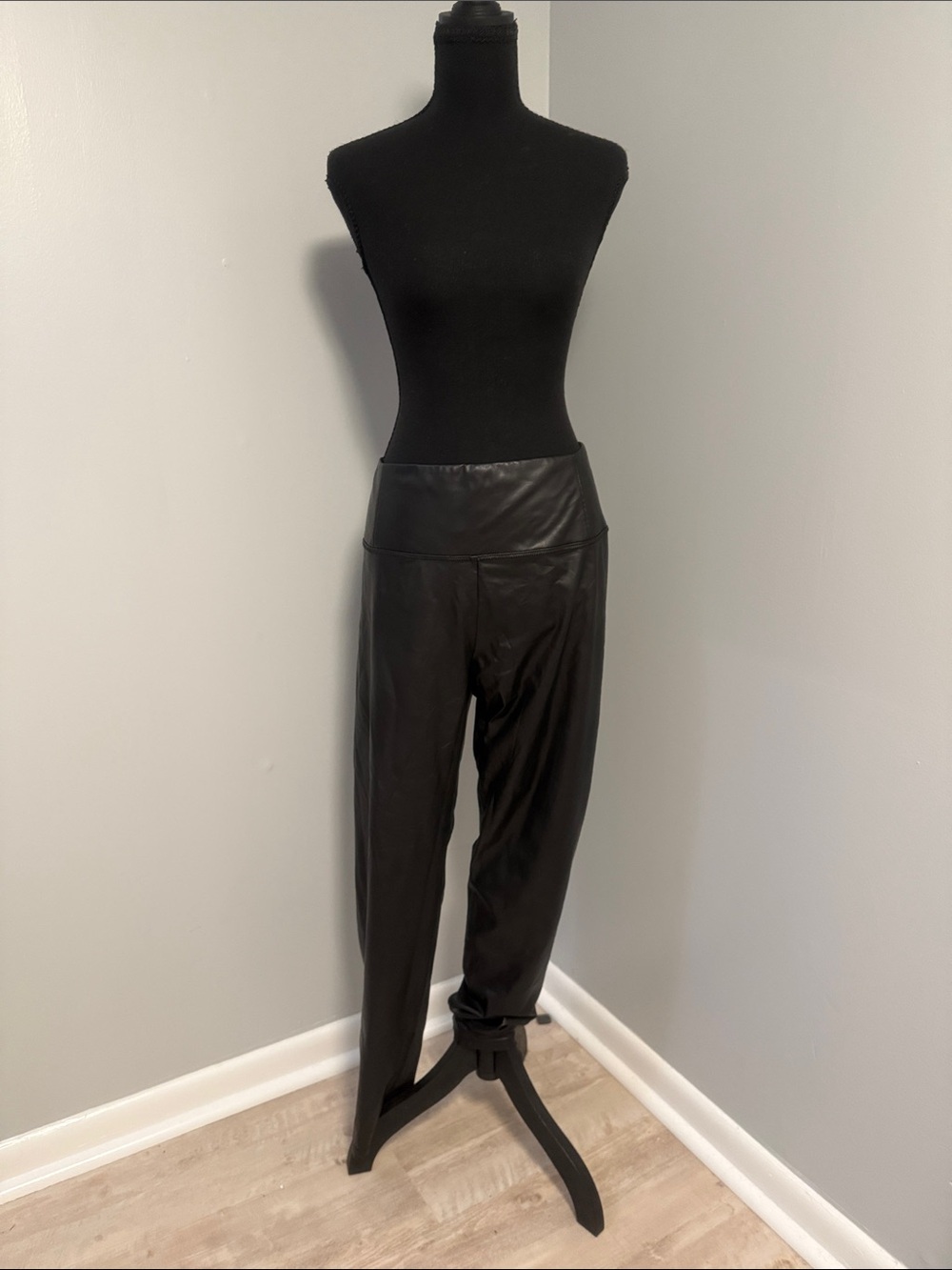 bagatelle Black Faux Leather Skinny Pants